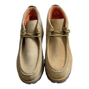 CACTUS Men's 511M Tan Nubuck Vintage Oil Resistant Lace up Work Boots Size 6.5
